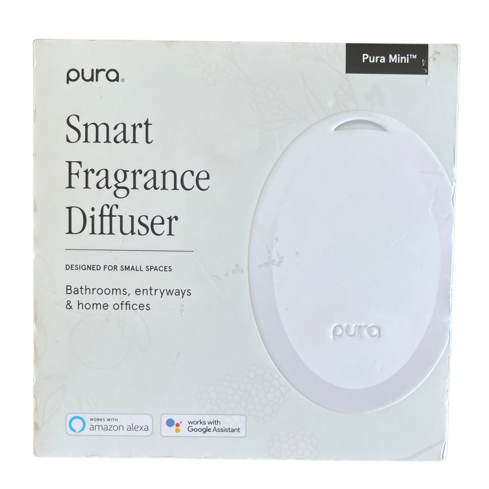 PURA Mini Smart Fragrance Diffuser White Alexa Google Assistant NO FRAGRANCE